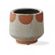 GEO FOOTED PLANTER SMALL - WHITE